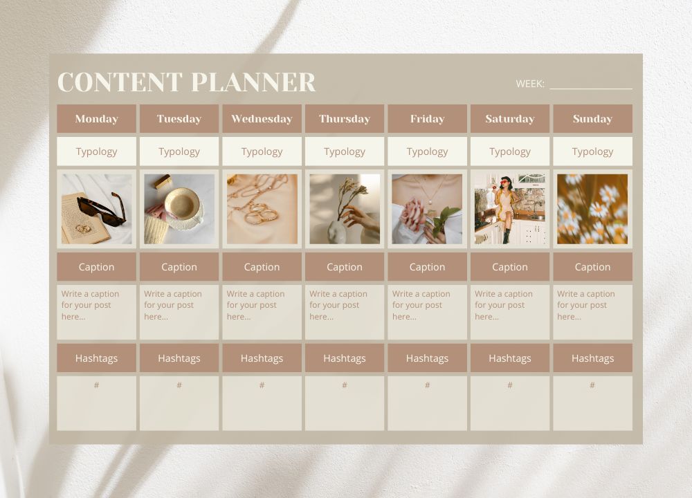 reel content calendar for affiliate marketing